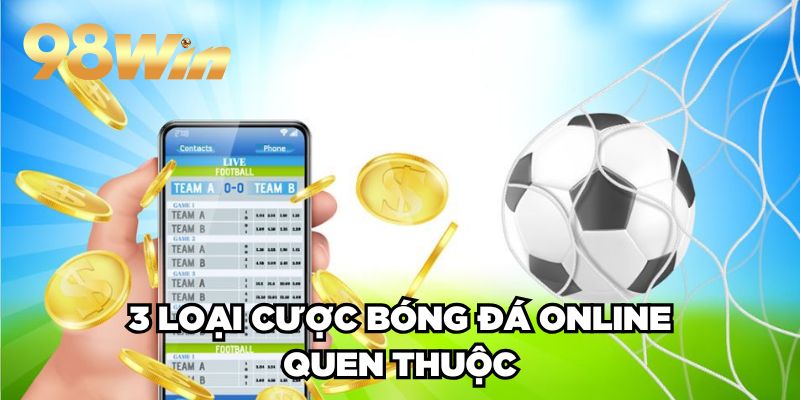 Cá Cược Bóng Đá Trực Tuyến 98win Hút Khách No.1 Châu Á 3 3 loại cược bóng đá online quen thuộc