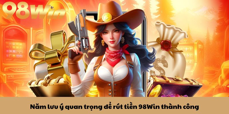 Rút tiền 98win 3 Năm lưu ý quan trọng để rút tiền 98Win thành công